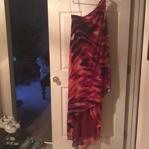 One shoulder maxi dress